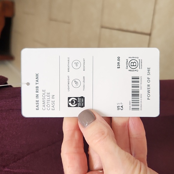 COPY - Athleta Ease in Rib Tank - Picture 5 of 6